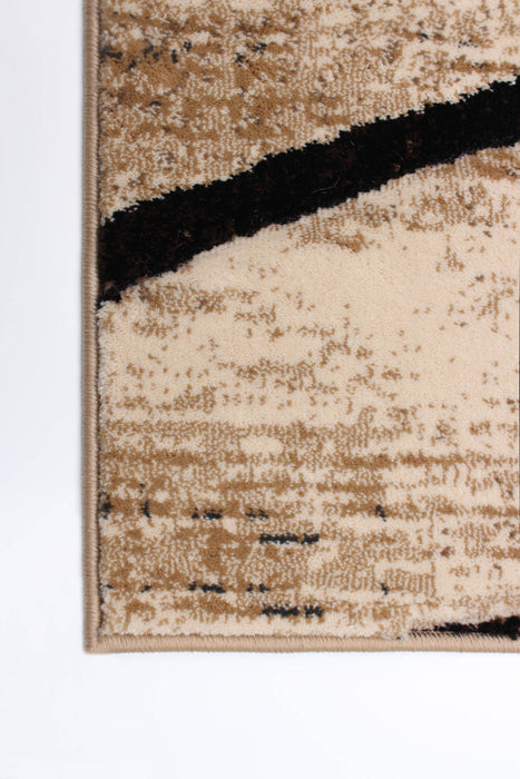 Cherokee Chocolate, Gold Area Rug - 5'3\" X 7'3\" 