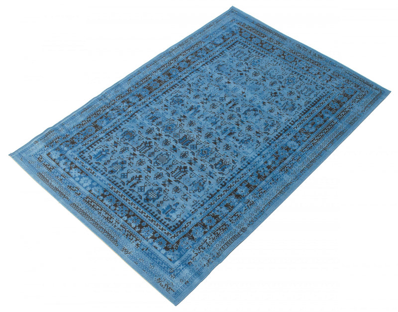Awena Blue 5'3\" x 7'7\" Area Rug