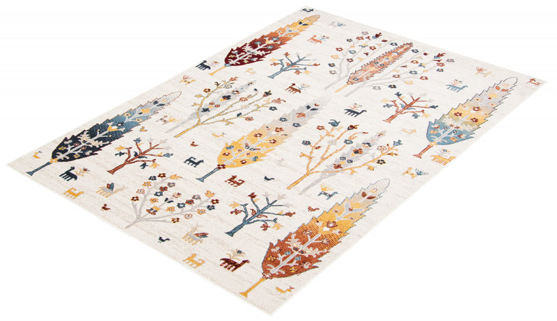 Pine Ivory Machine Washable Area Rug - 6'0\" x 9'0\"