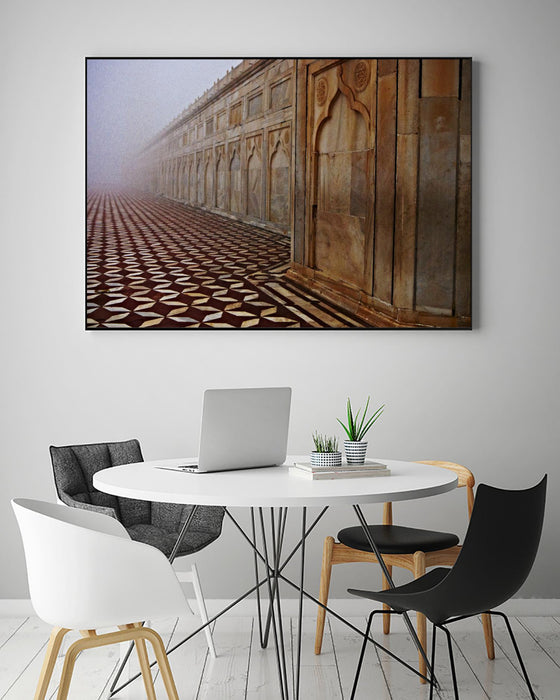 \"Shapes Iii\" Canvas Framed Black 36x24 Wall Art