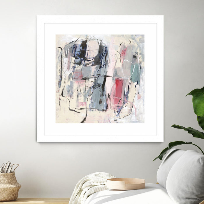 \"Palpitation Monitor\" Matted and Framed White 30x30 Wall Art