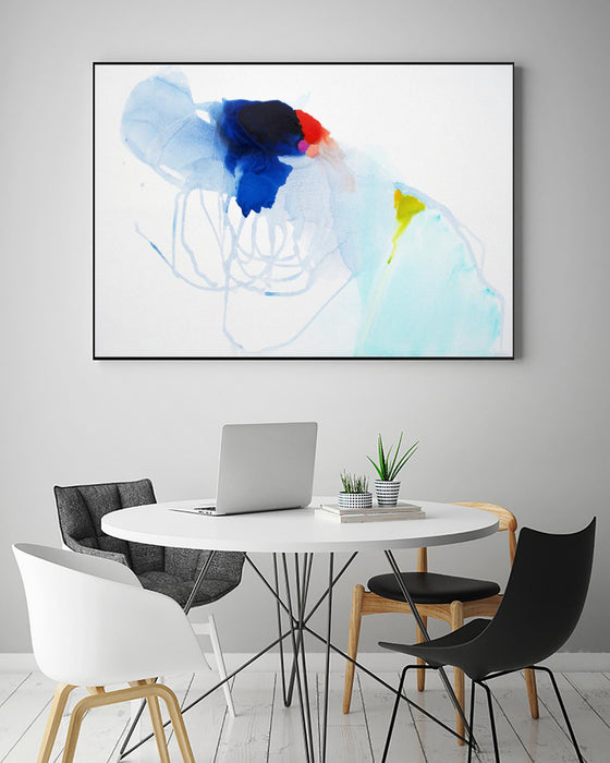 \"Backstage\" Canvas Framed Black 36x24 Wall Art