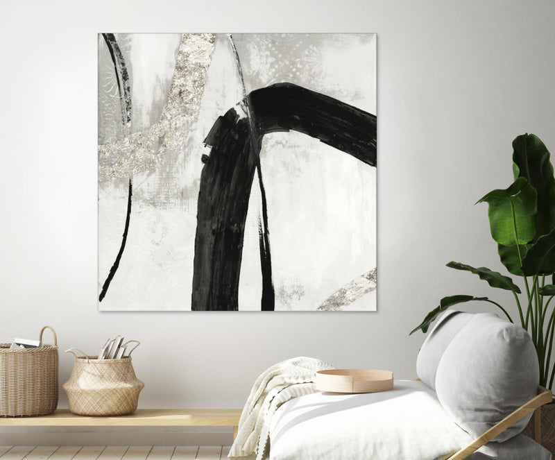 \"Black Ink Ii\" Giant Art 72x72 Wall Art