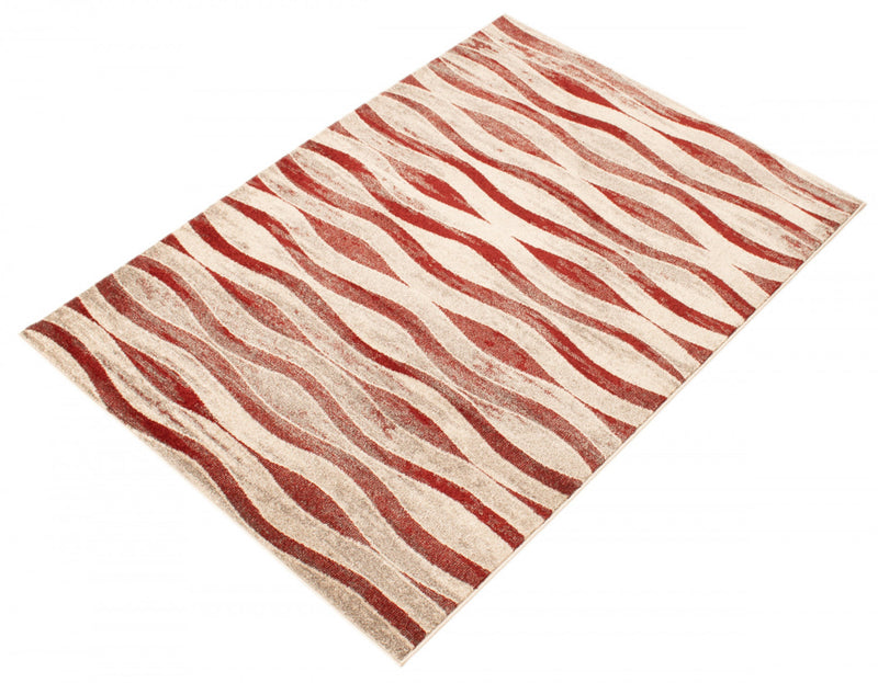 Arusha Ivory / Red 7'10\" x 10'2\" Area Rug