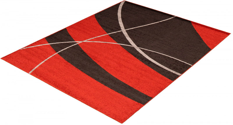 Carson Red Area Rug - 7'10\" x 10'2\"