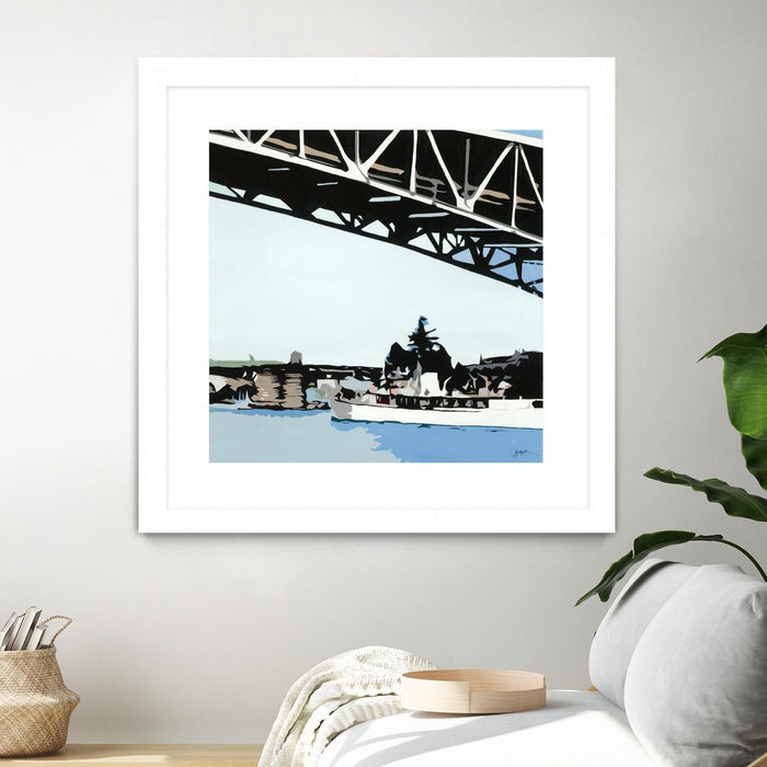 \"To The Cut\" Matted and Framed White 30x30 Wall Art