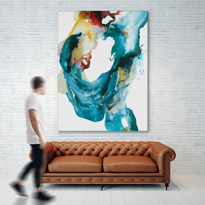 \"Weighted Flow Ii\" Giant Art 72x54 Wall Art