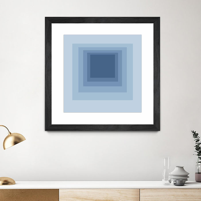 \"After Josef J\" Matted and Framed Black 30x30 Wall Art