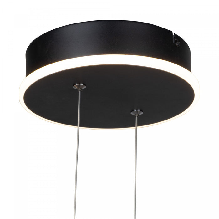 Silicon Valley Black Integrated LED Chandelier
