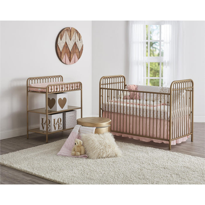Little Seeds Monarch Hill Ivy Metal Baby Crib - Gold