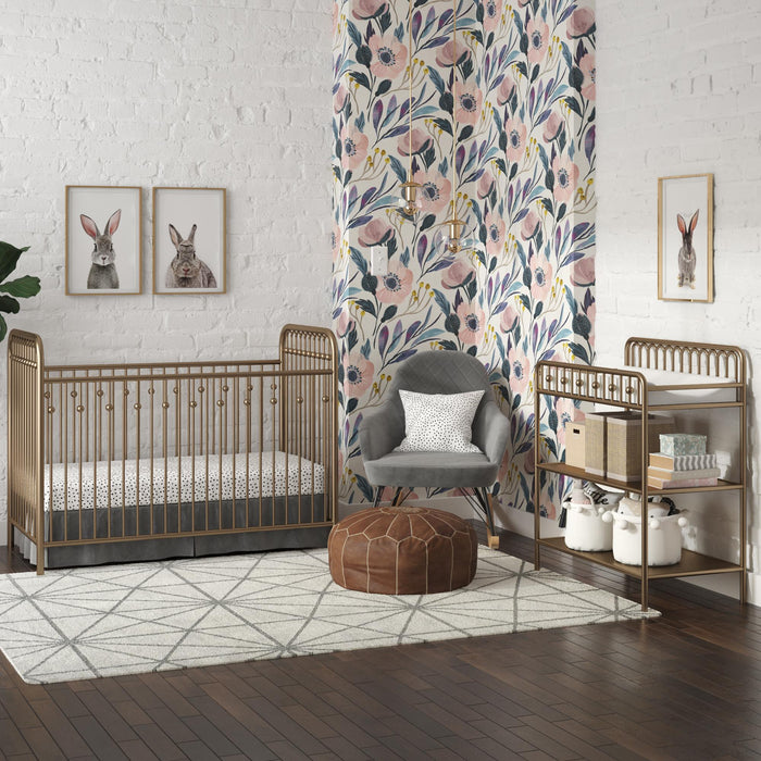 Little Seeds Monarch Hill Ivy Metal Baby Crib - Gold