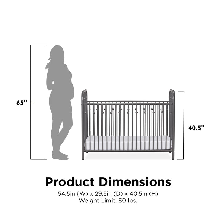 Little Seeds Monarch Hill Ivy Baby Crib - Grey