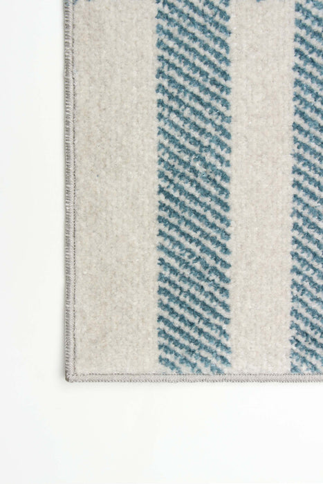 Roma Blue Machine Washable Area Rug - 5'0\" x 7'0\"