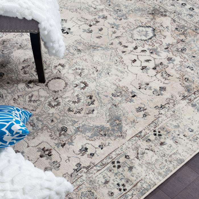 Far Grey 3x5 Area Rug