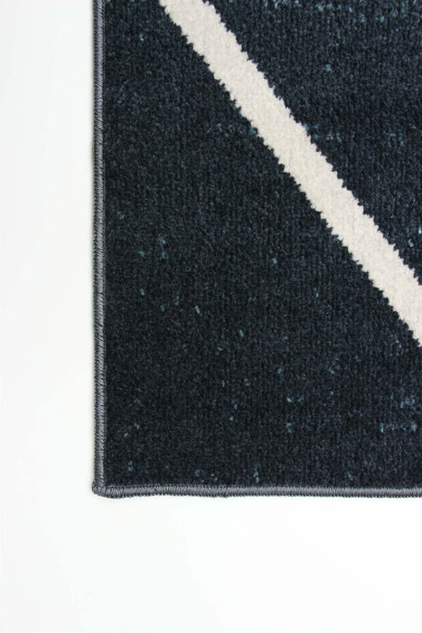 Kenza Blue Machine Washable Area Rug - 6'0\" x 9'0\"