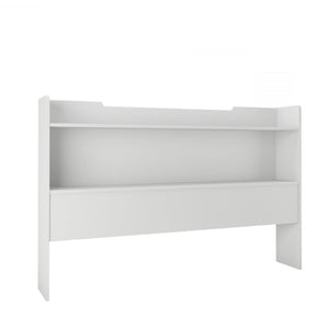 Nordika Queen Bookcase Headboard - White