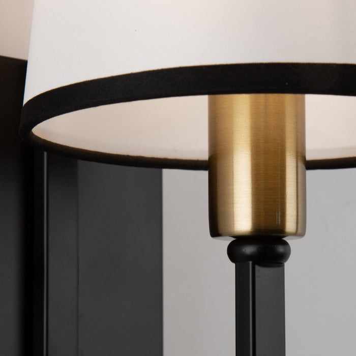 Coco 1-Light Black and Gold Sconce