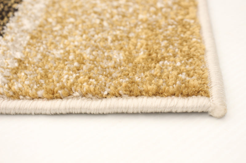 Aya Ivory-Brown Area Rug - 5'3\" x 7'3\"