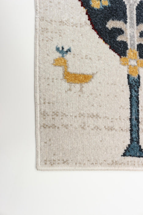 Pine Ivory Machine Washable Area Rug - 6'0\" x 9'0\"