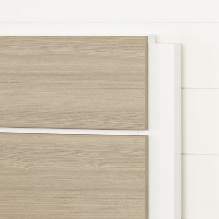 Munich Headboard - White and Soft Elm 