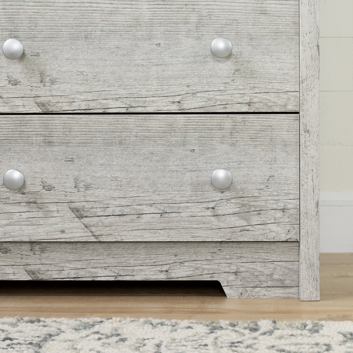 Aviron Narrow Changing Table With Drawers - Seaside Pine