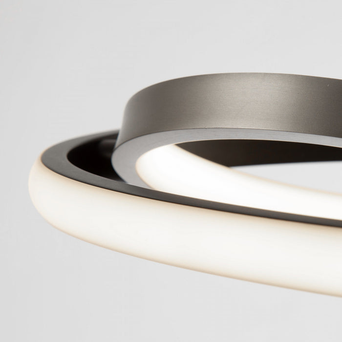 Gemini 18 W LED Black Nickel Flush Mount