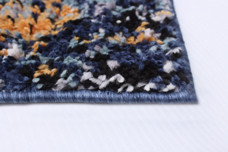 Paloma Marble Blue Area Rug - 6'7\" x 9'6\"