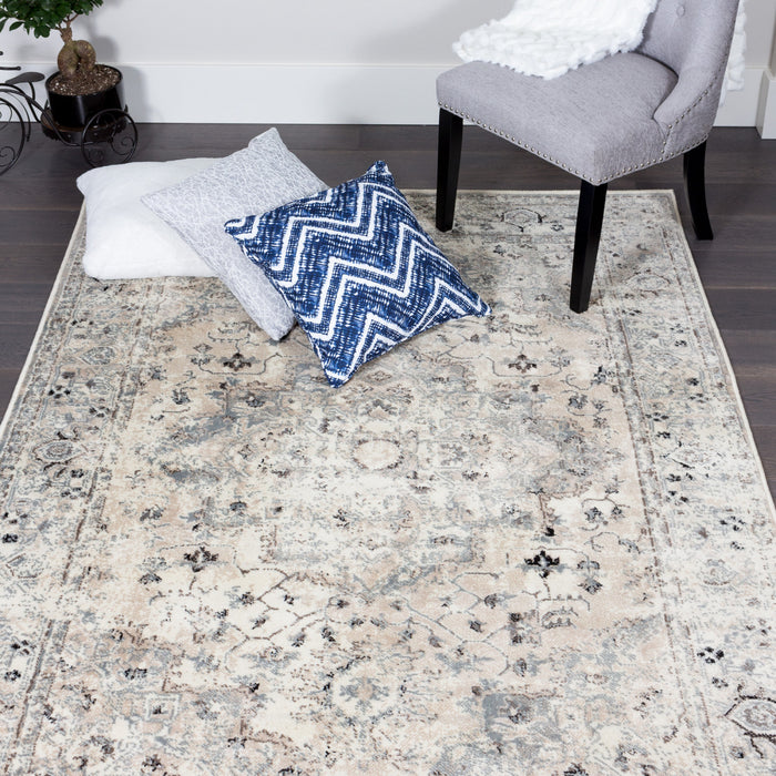 Far Beige 3x5 Area Rug