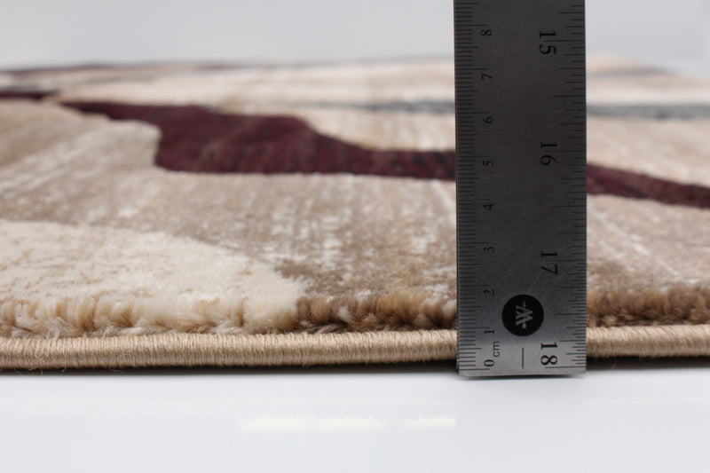 Mayoree Brown, Beige & Black Area Rug - 6'7\" X 9'6\" 