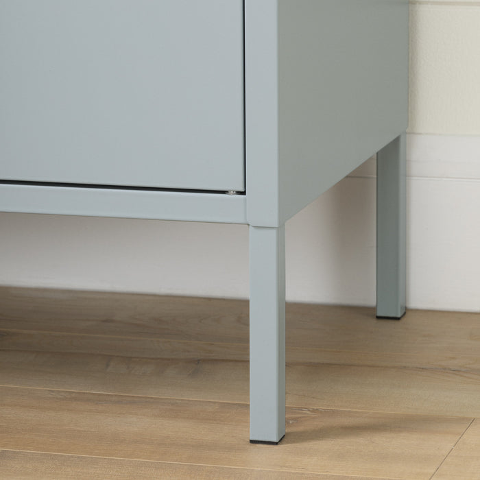 Crea Metal 2-Door Accent Cabinet - Blue
