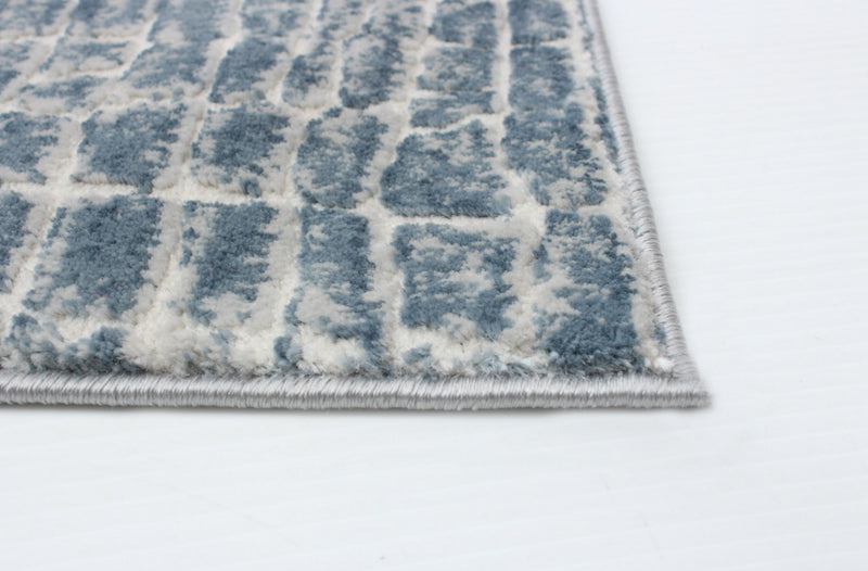 Kecia Blue/cream Rug 3'11\" X 5'11\" Area Rug