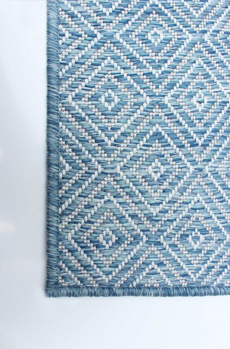 Neisha Diamond Blue Rug 6'7\" X 9'6\" Area Rug