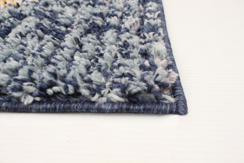Makondo Mosaique Blue Area Rug - 5'3\" x 7'3\"