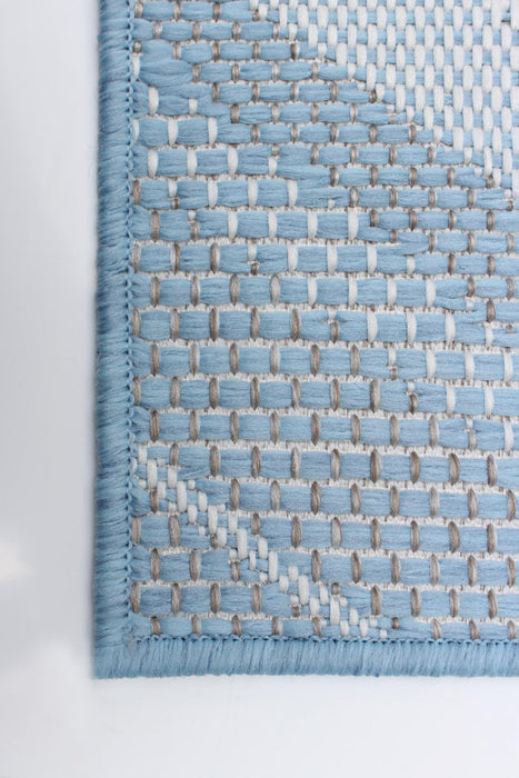 Neisha Modern Light Blue Rug 6'7\" X 9'6\" Area Rug
