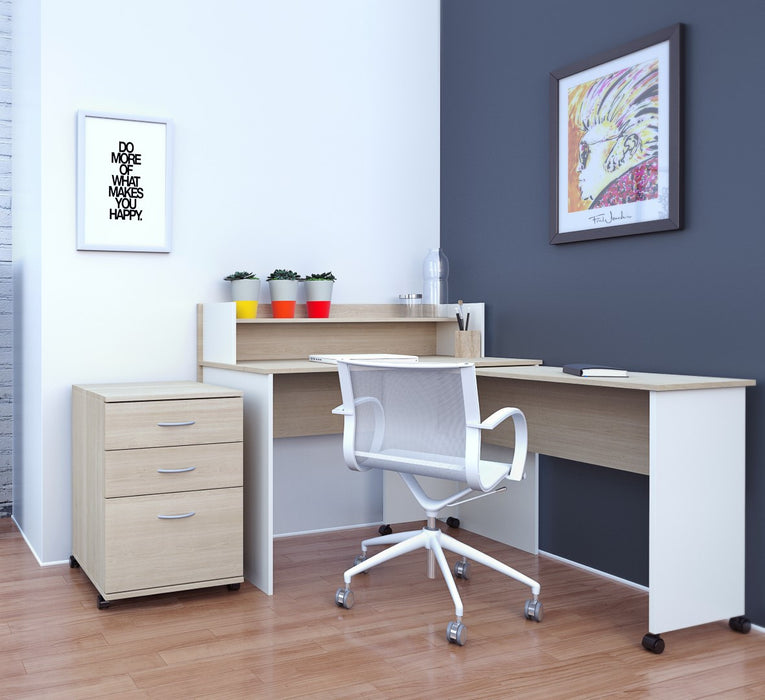 Nordika 3-Drawer Filing Cabinet - Natural Maple