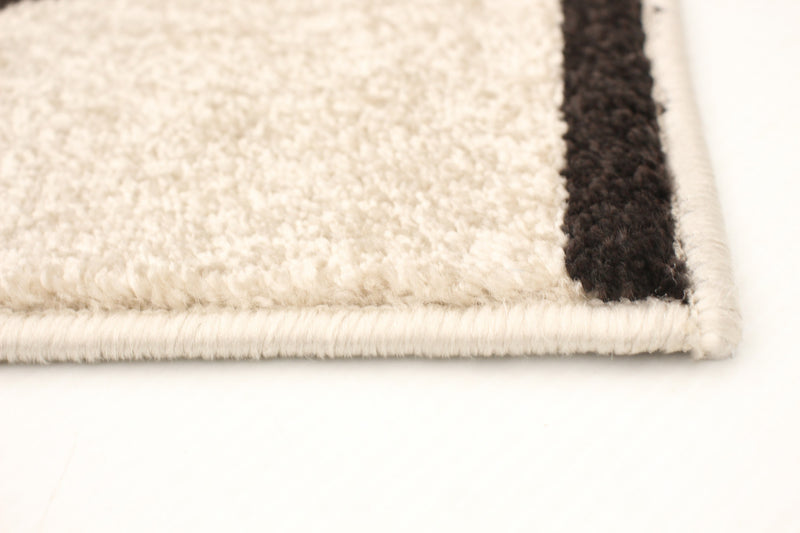 Anandi Ivory-Brown Area Rug - 5'3\" x 7'3\"