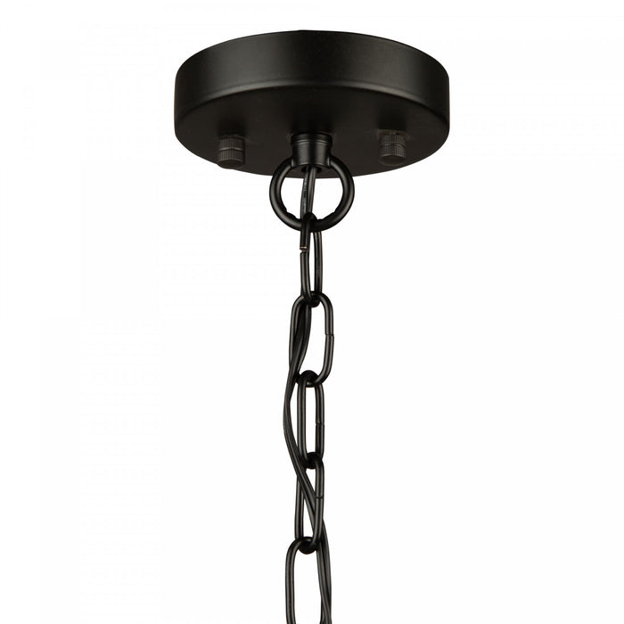 Perris 3-Light Black Chandelier