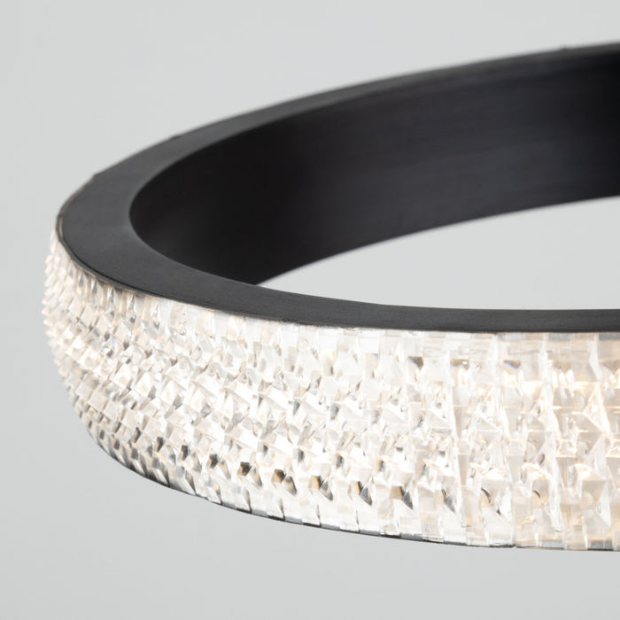 Nova 30 W LED Black Flush Mount