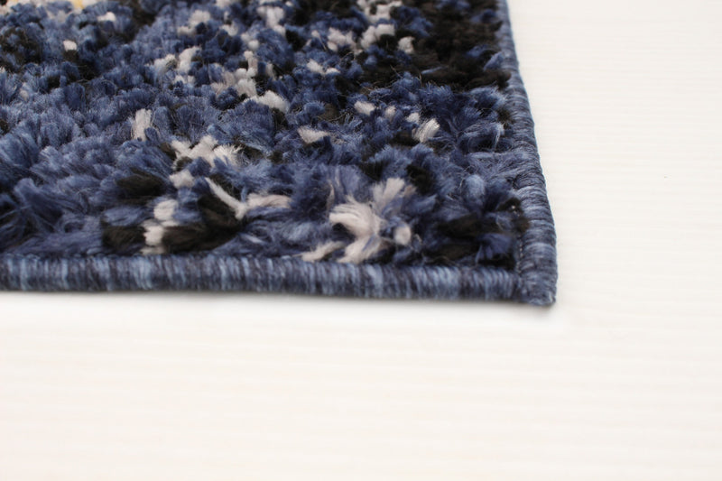 Makondo Abstract Navy Blue Area Rug - 8'0\" x 10'0\"
