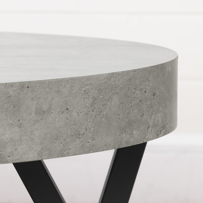 City Life Oval Coffee Table - Concrete