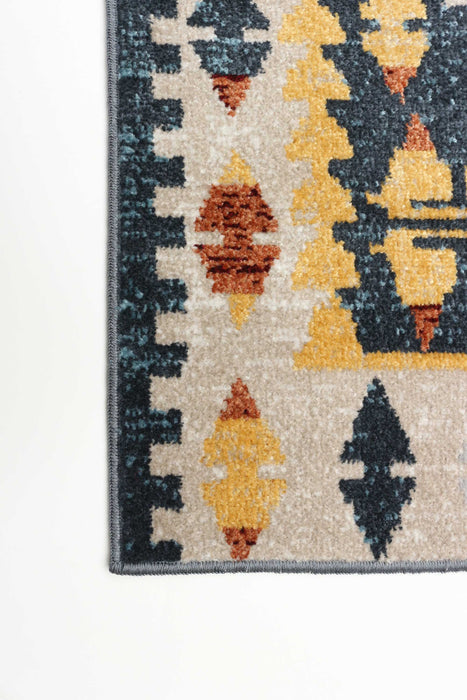 Mosaic Taupe/Copper Machine Washable Area Rug - 2'6\" x 8'0\"