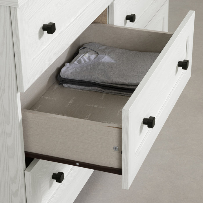 Hazen 6-Drawer Dresser - White Pine