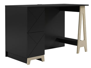 Nordika Atypik 2-Drawer Desk - Black