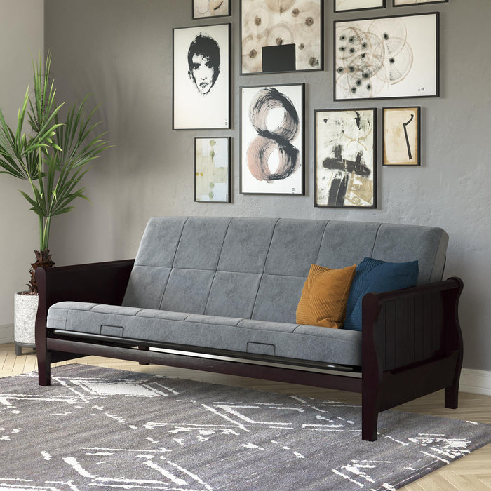 DHP Soren Quilted Microfiber Full Futon Mattress - Grey