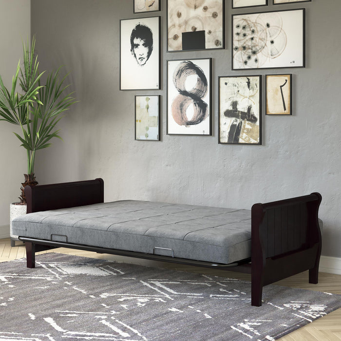 DHP Soren Quilted Microfiber Full Futon Mattress - Grey