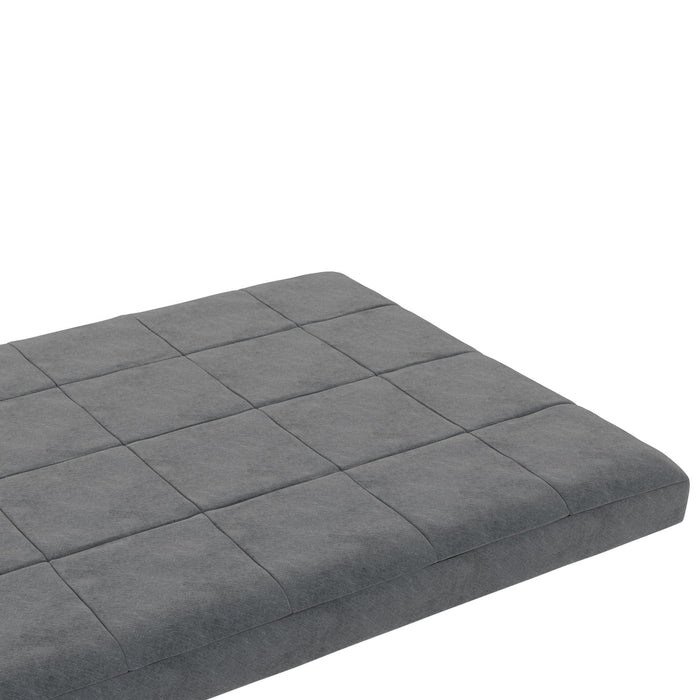 DHP Soren Quilted Microfiber Full Futon Mattress - Grey