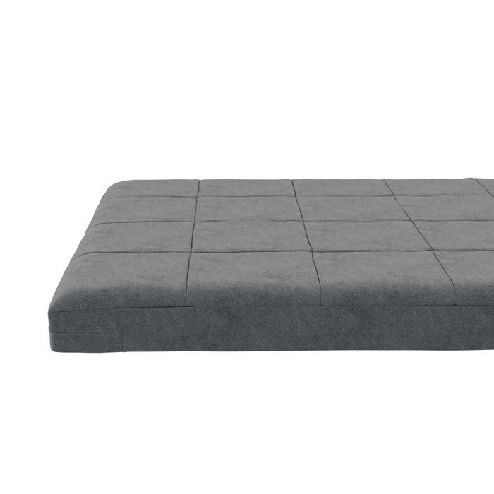 DHP Soren Quilted Microfiber Full Futon Mattress - Grey