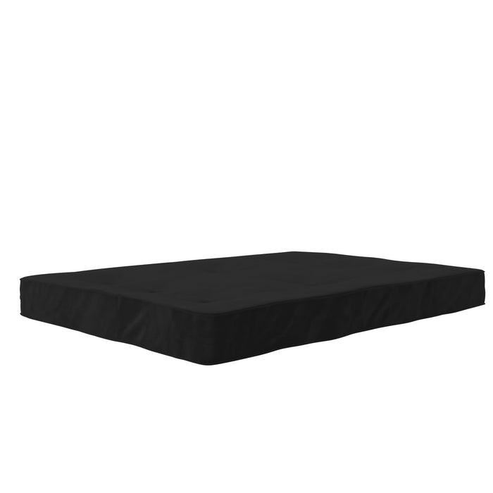 DHP Jayce 8\" Polyester-Filled Full Futon Mattress - Black