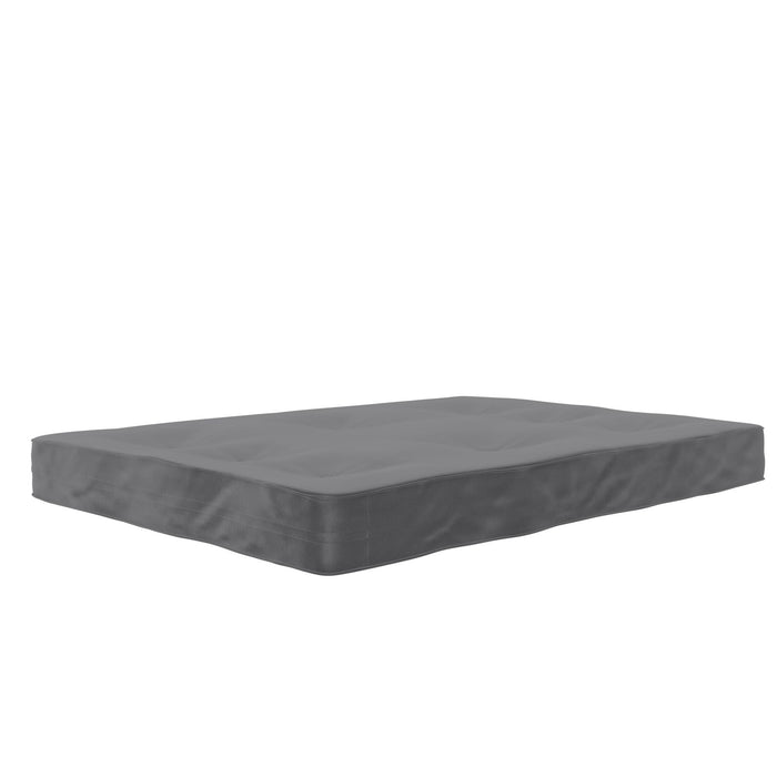 DHP Jayce 8\" Polyester-Filled Full Futon Mattress - Grey
