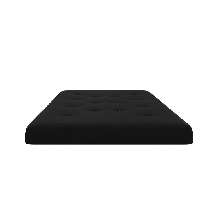 Signature Sleep Braga Full Bonnell Coil Futon Mattress - Black